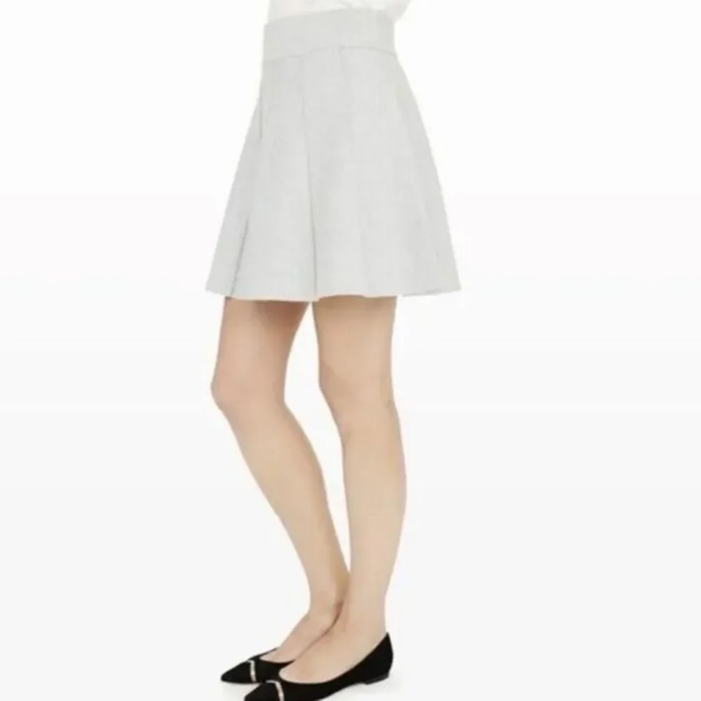 Club Monaco Grey Pleated Sweater Carly Swing Skirt - Size Small